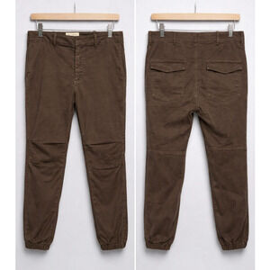 NWT! Nili Lotan 12 French Military $345 Pants Cargo Cropped Cotton Brown